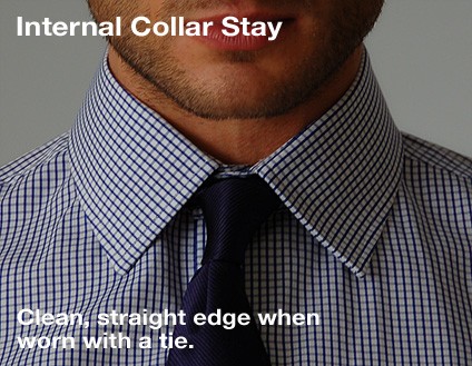 Internal collar stays are one