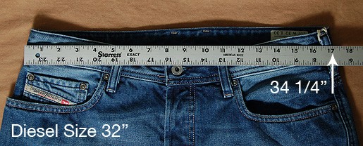 Measure the right jean waist size | Todd Shelton Blog