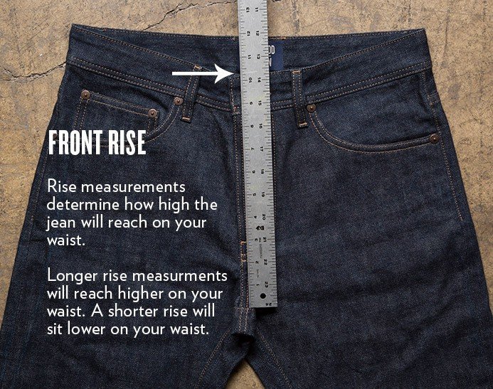 jeans front rise