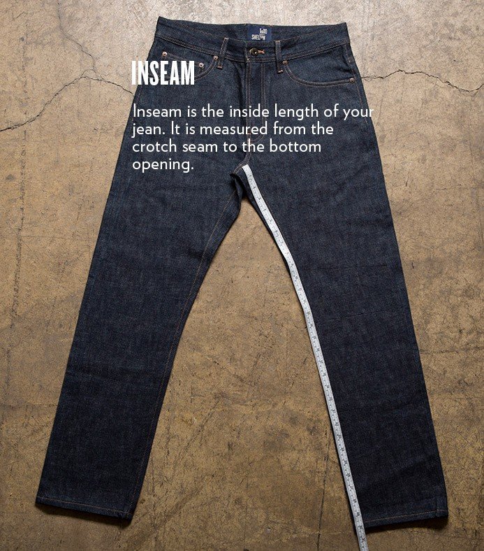 measuring jeans