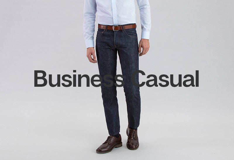 grey jeans business casual