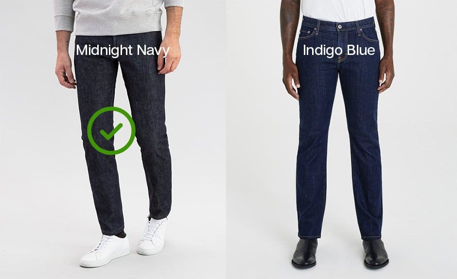 Navy Denim Jeans