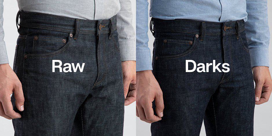 Raw/dark denim photo