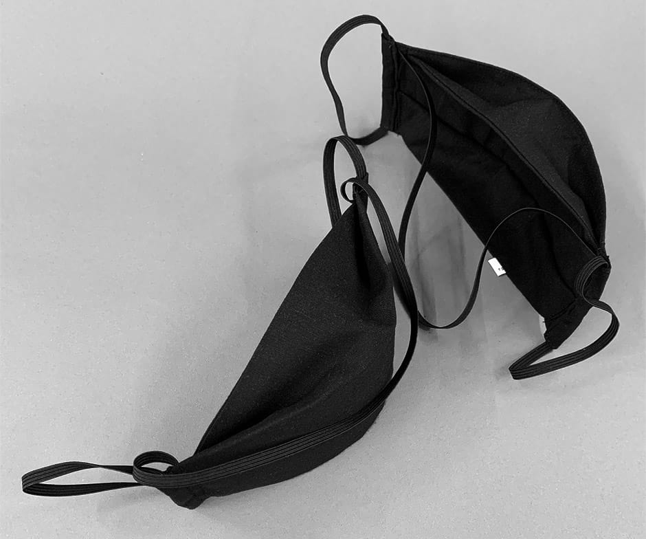 We added a top loop for restaurant staff to wear behind their head or around their neck when behind the ear fatigue sets in.