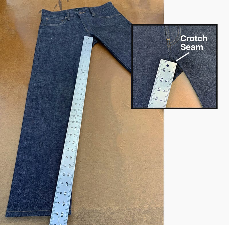 Jean Inseam Length Measurement