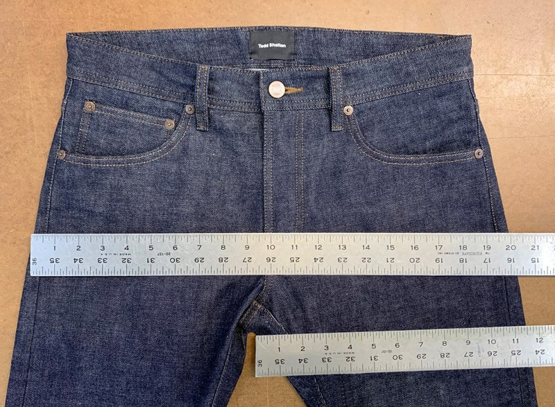 Jean Seat and Thigh Measurement
