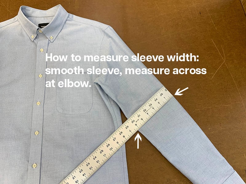 How to measure mens shirts: sleeve fit