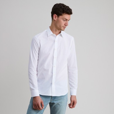  White  Chambray Shirt  Todd Shelton